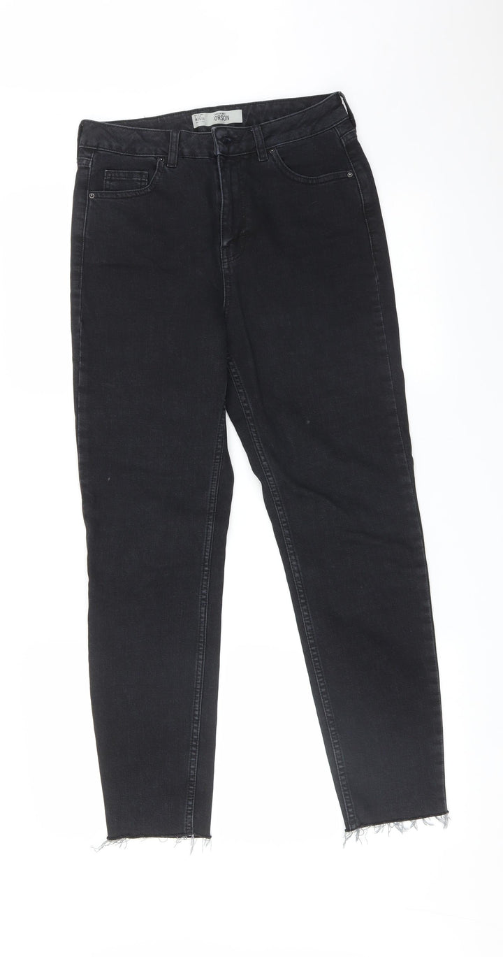 Topshop Womens Black Skinny Jeans Size 26 in L32 in