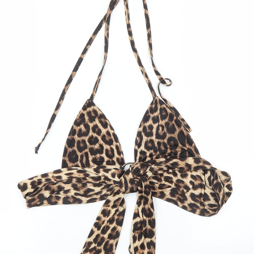 PRETTYLITTLETHING Womens Multicoloured Animal Print  Camisole T-Shirt Size 8