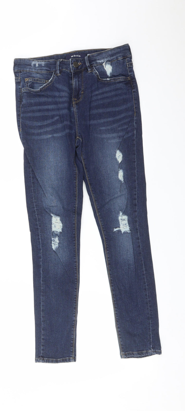 WAVEN Womens Blue   Skinny Jeans Size 26 in L25 in