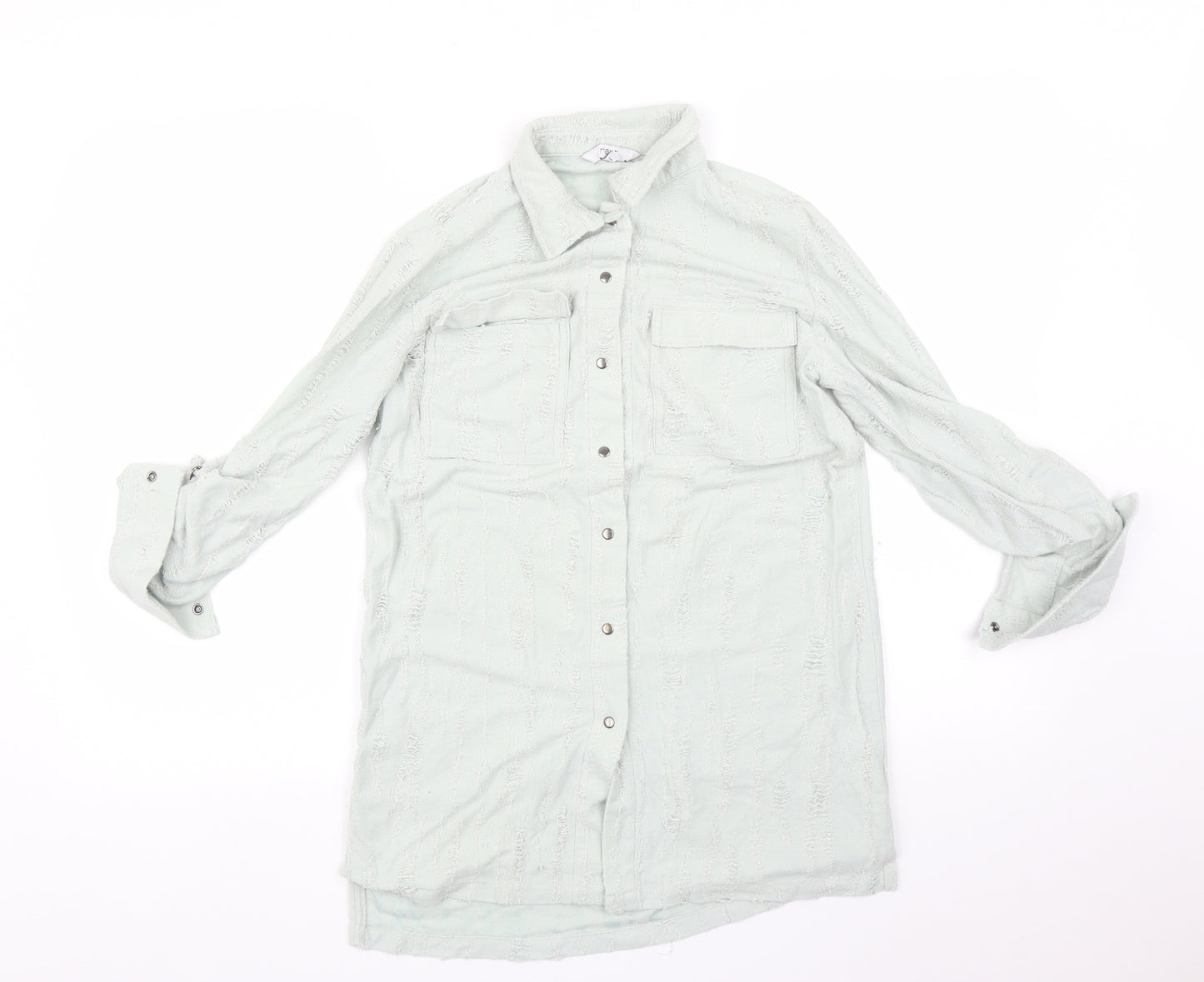 NEXT Womens Green   Basic Button-Up Size 8