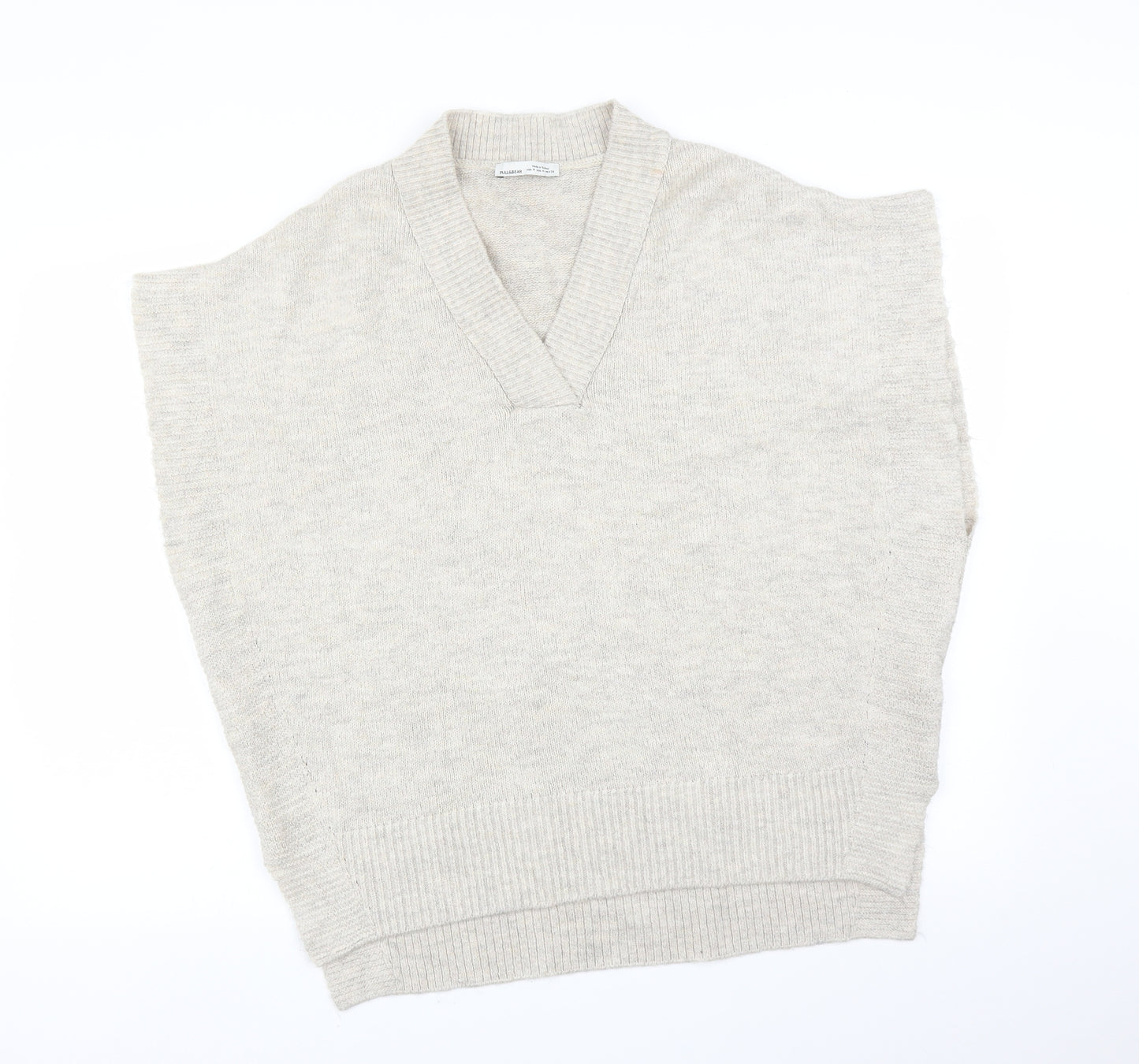 Pull&Bear Womens Beige   Cape Jumper Size M