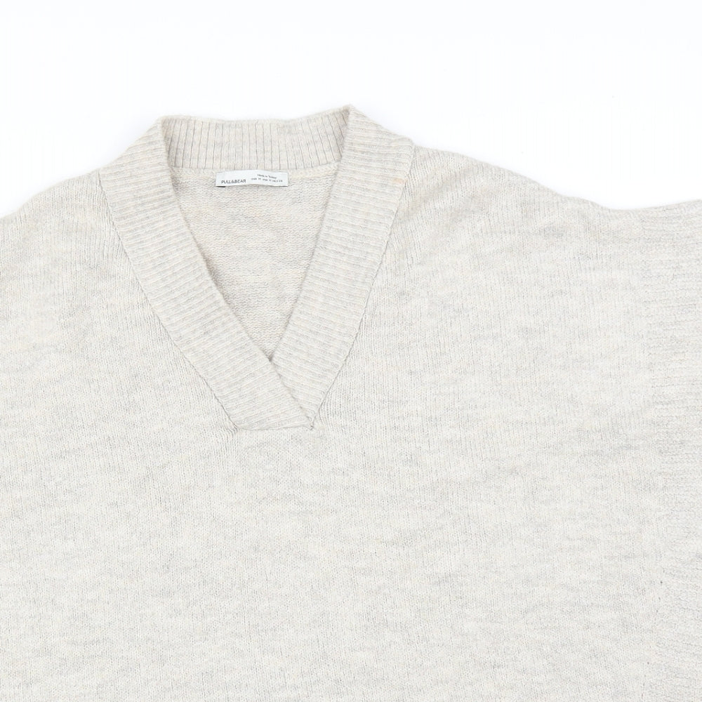 Pull&Bear Womens Beige   Cape Jumper Size M