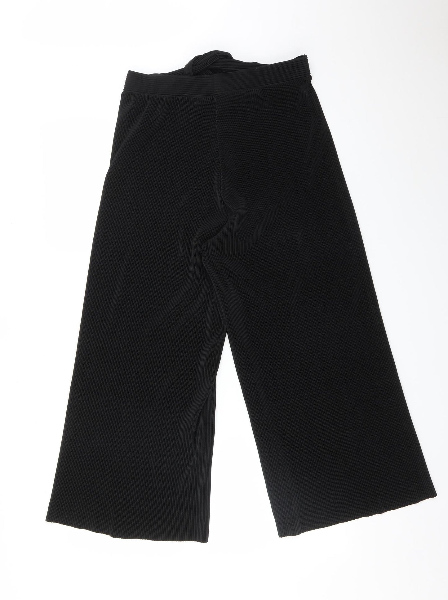 F&F Womens Black Striped  Carrot Trousers Size 12 L23 in