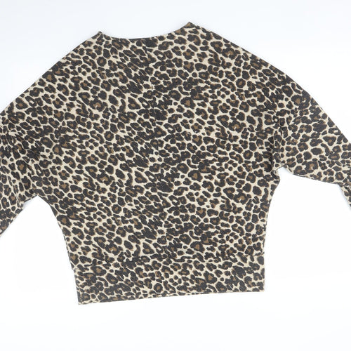 Dorothy Perkins Womens Multicoloured Animal Print  Basic T-Shirt Size 12