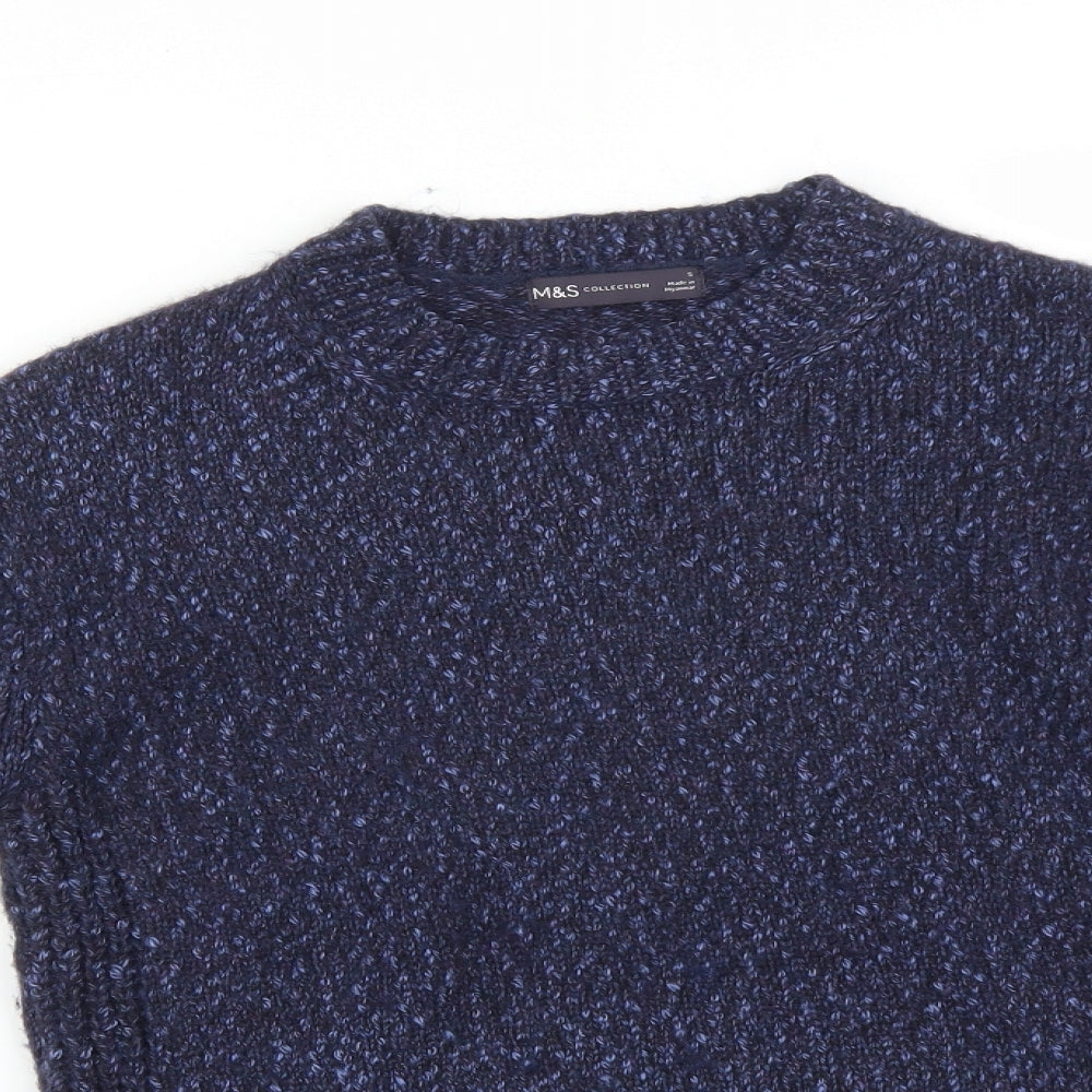 M&S Mens Blue   Pullover Sweatshirt Size S