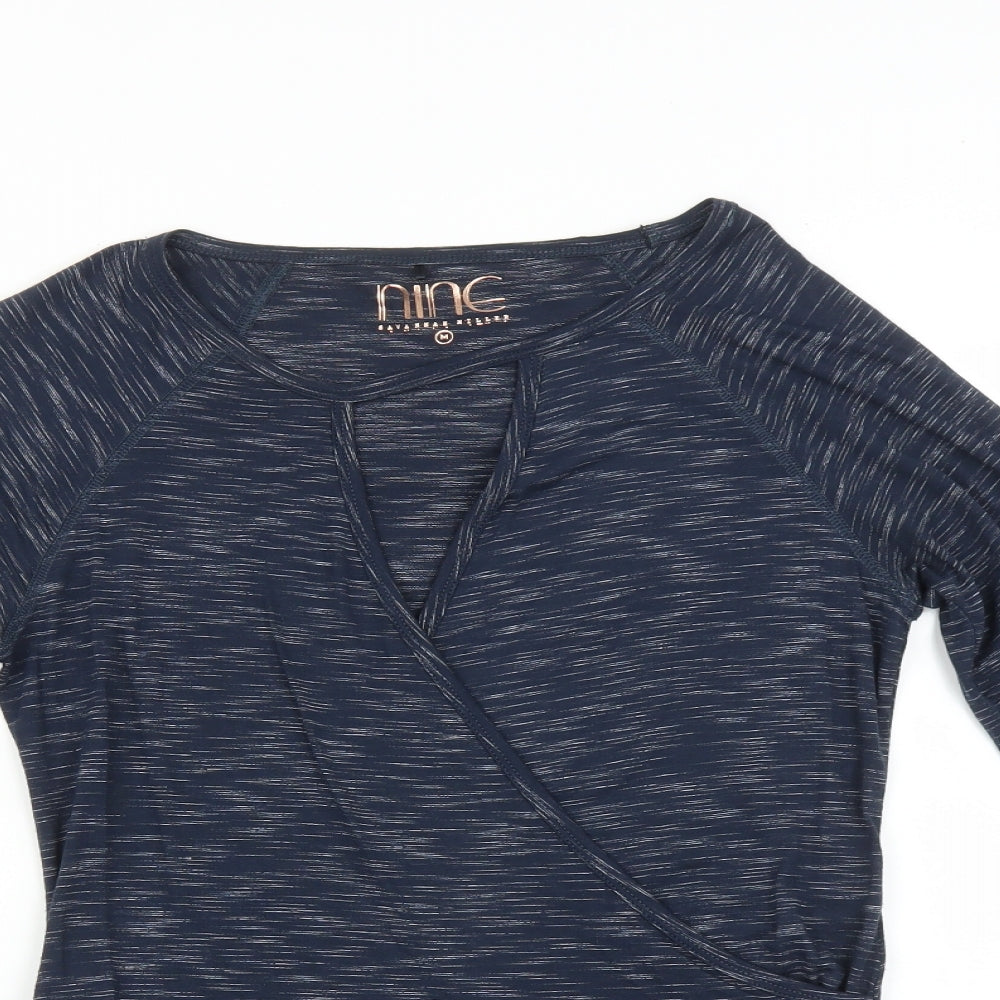 NINE Womens Blue   Basic T-Shirt Size M