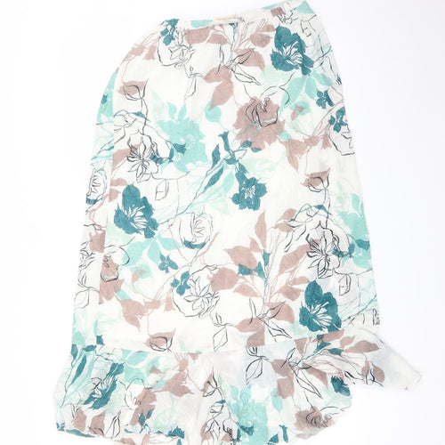 Adini Womens Multicoloured Floral  Trumpet Skirt Size S