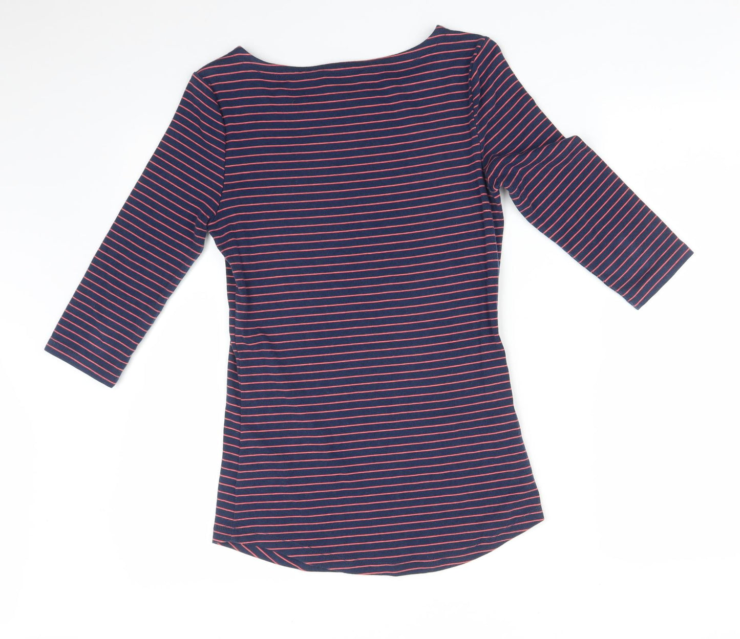 ARABELLA&ADDISON Womens Multicoloured Striped  Basic T-Shirt Size M