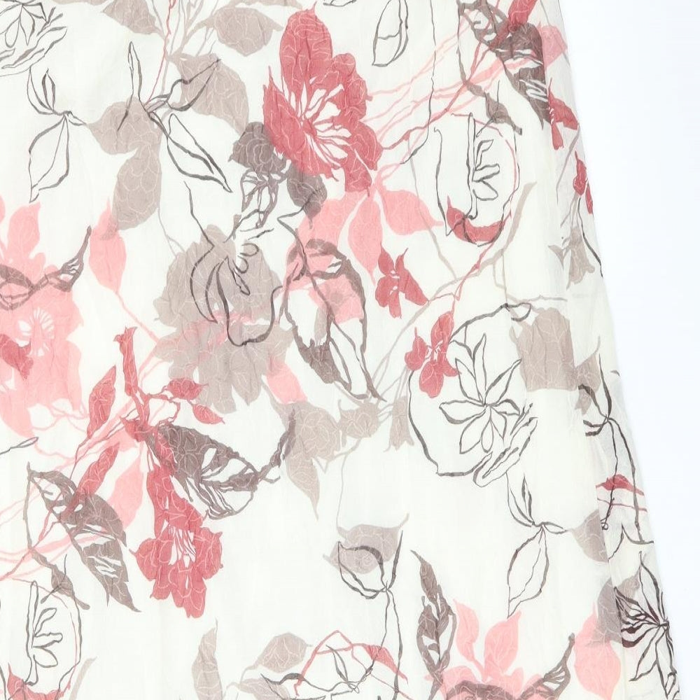 Adini Womens Multicoloured Floral  Trumpet Skirt Size S