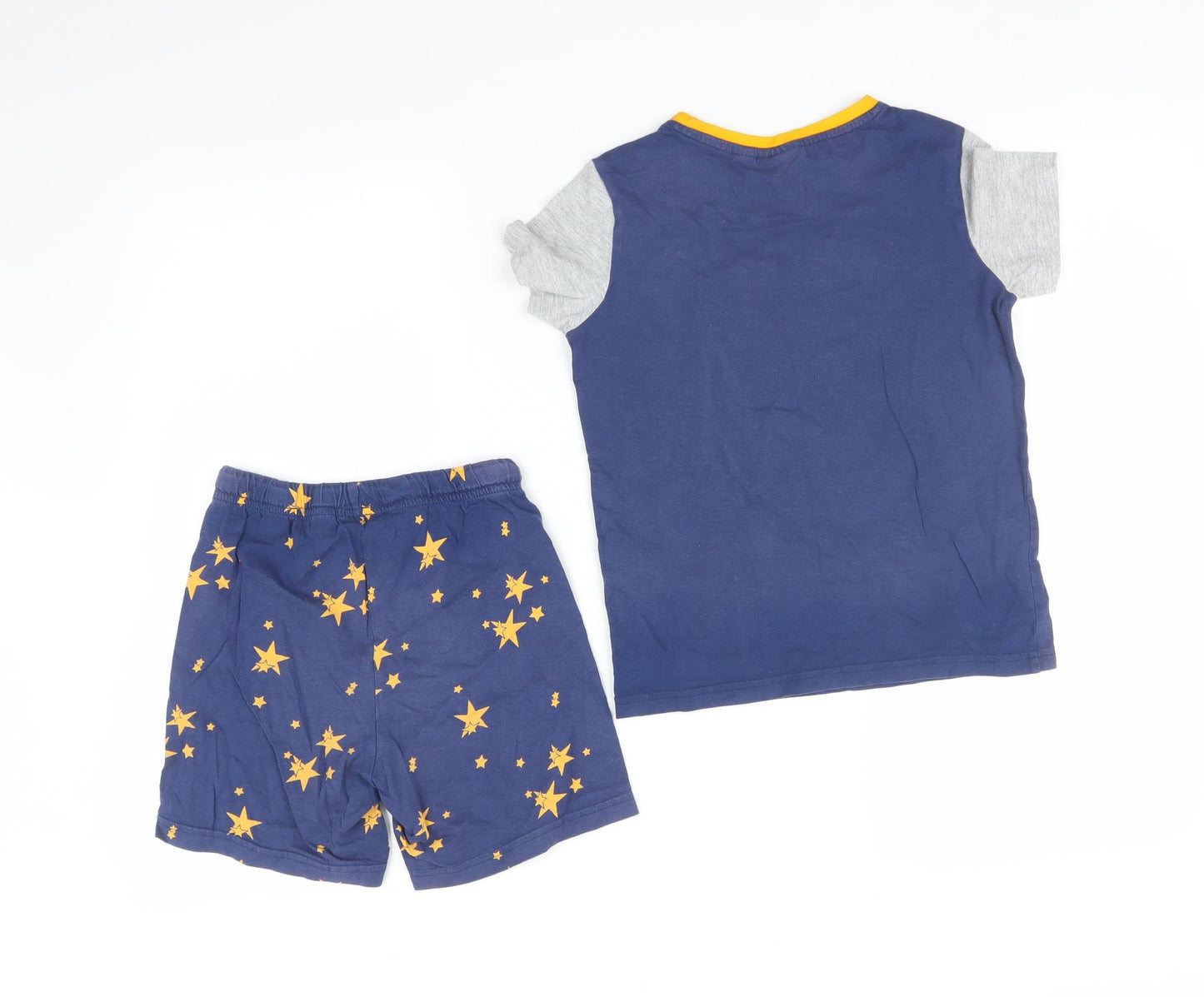 Preworn Boys Multicoloured Geometric   Pyjama Set Size 7-8 Years