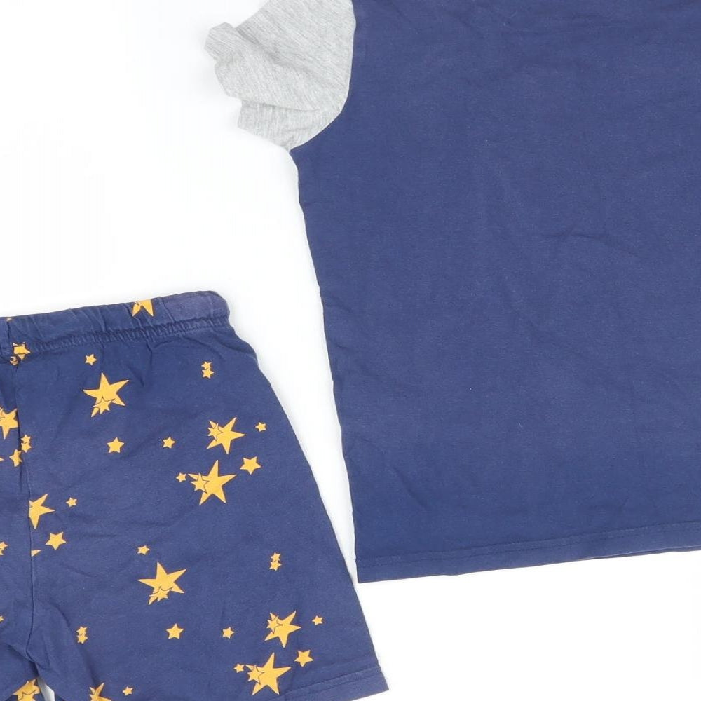 Preworn Boys Multicoloured Geometric   Pyjama Set Size 7-8 Years