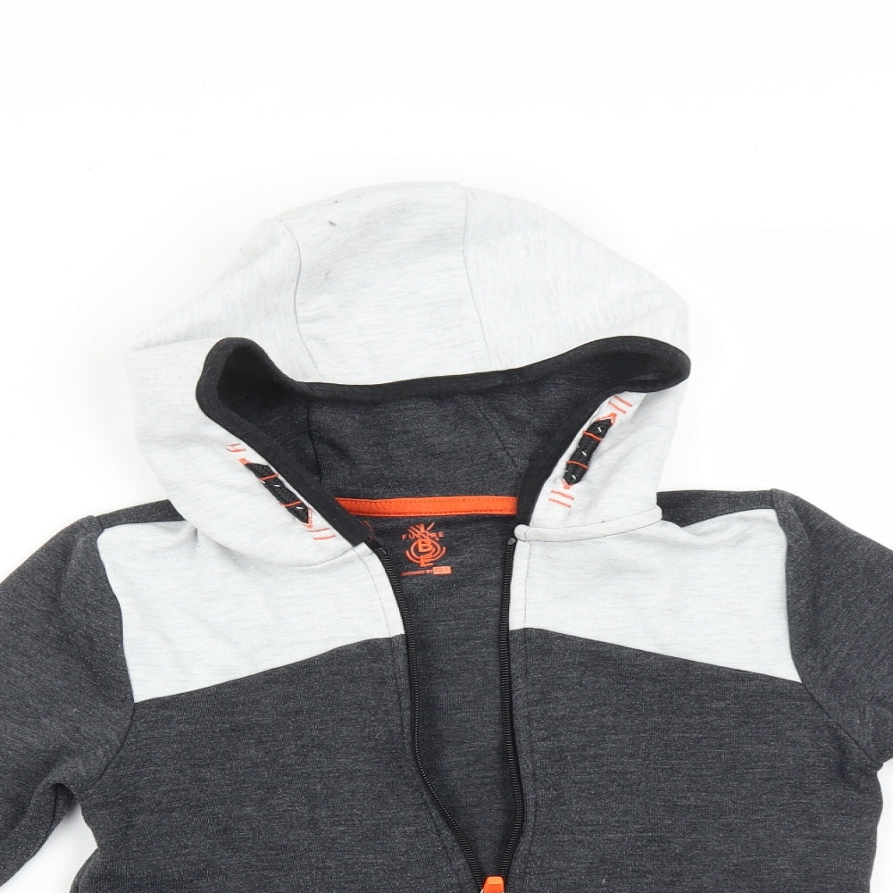 F&F Boys Multicoloured   Full Zip Hoodie Size 5-6 Years