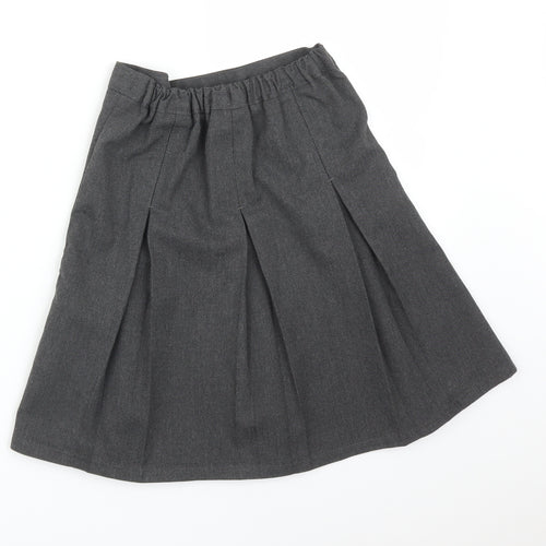 M&S Girls Grey   Pleated Skirt Size 9-10 Years