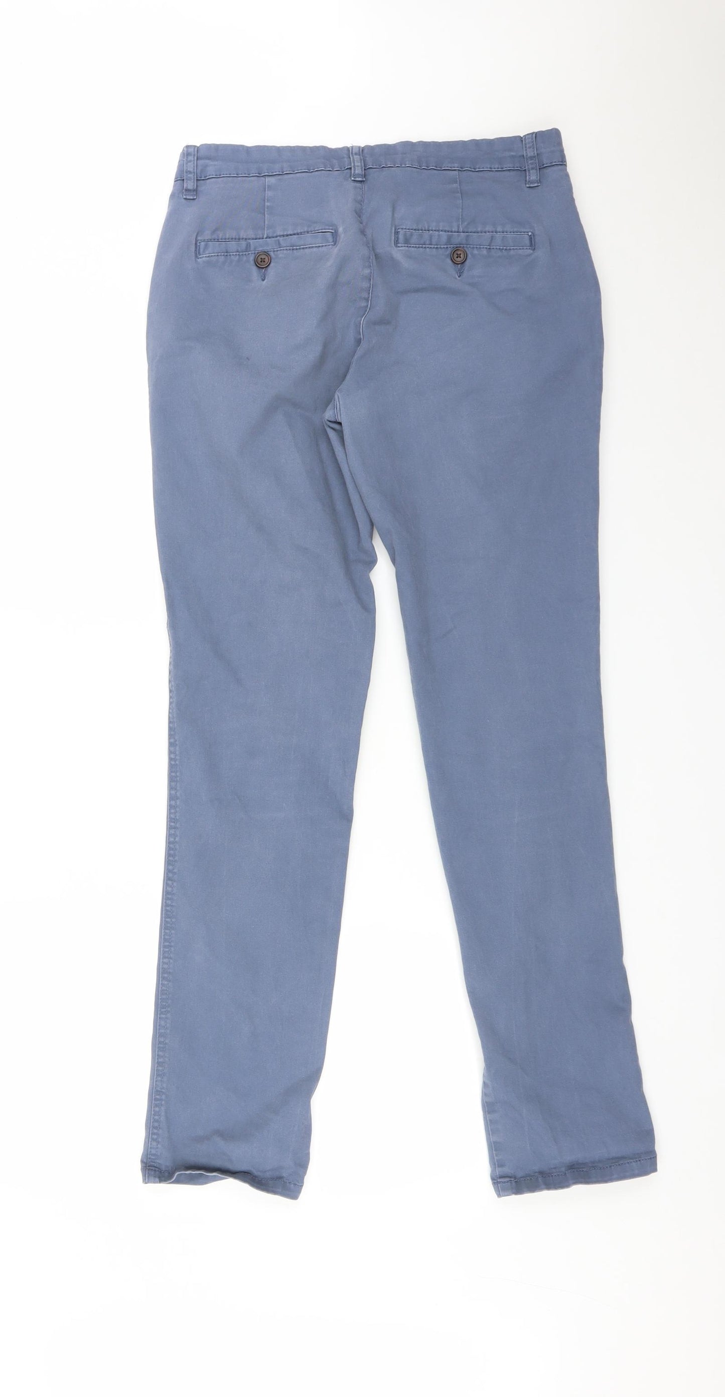 George Mens Blue   Chino Trousers Size 32 in L34 in