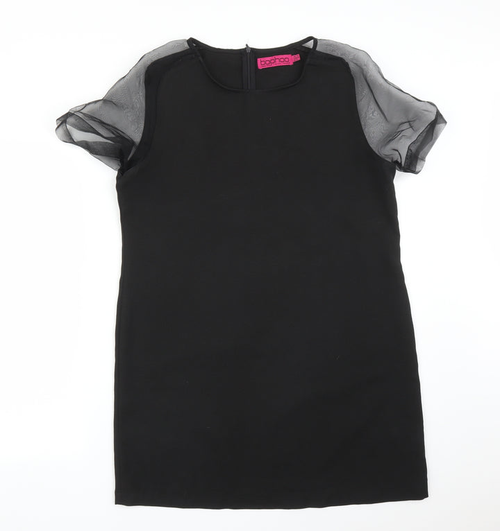 Boohoo Womens Black A-Line Size 12