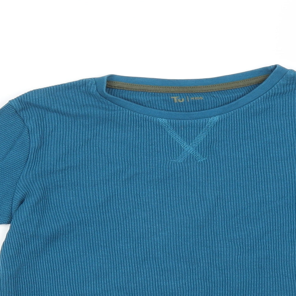 TU Boys Blue   Basic T-Shirt Size 7 Years