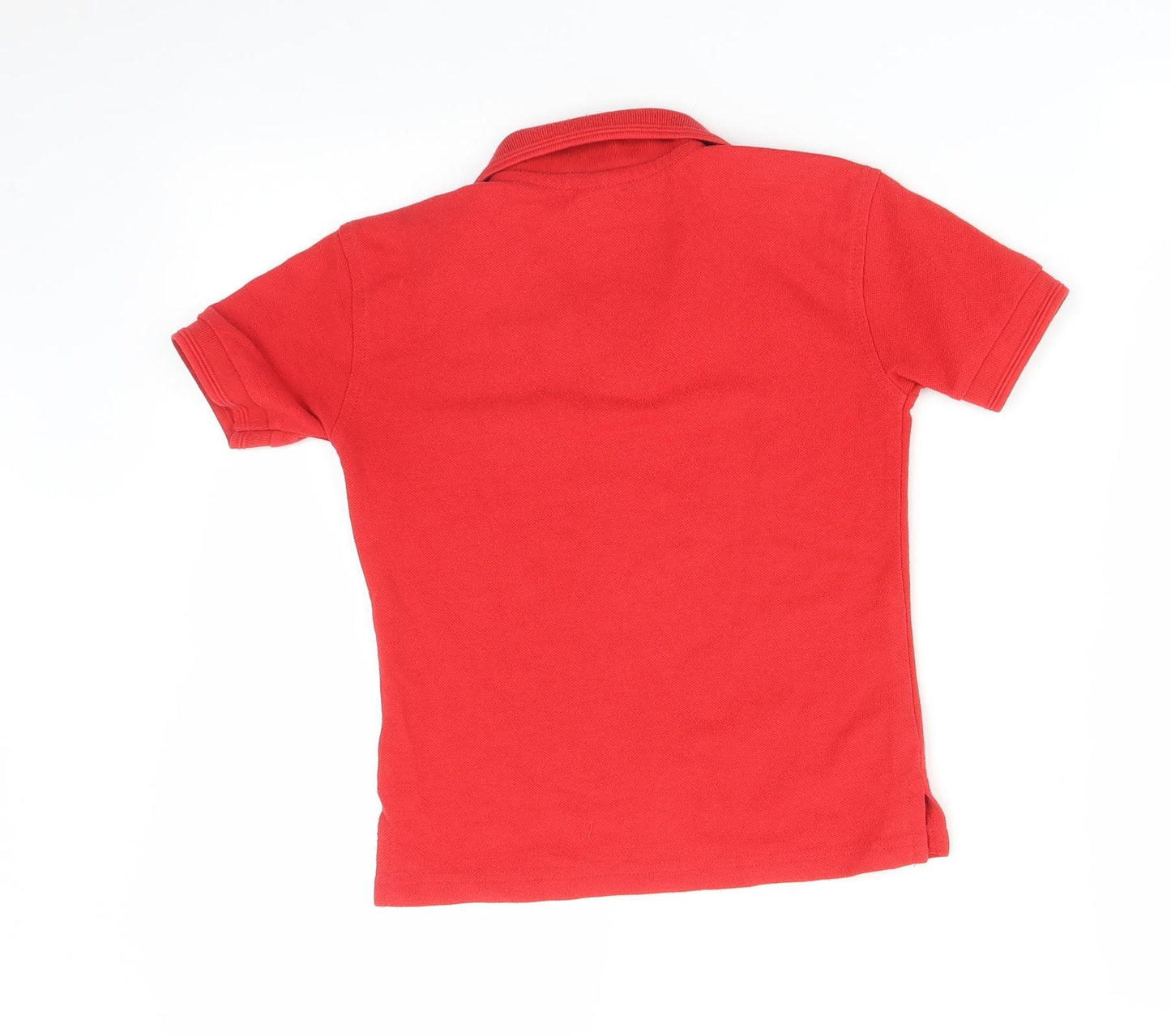 Russell Boys Red   Basic Polo Size 5-6 Years