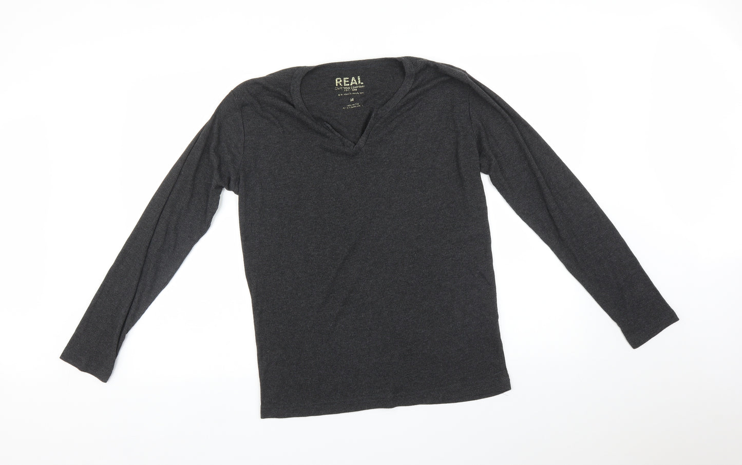 REAL CLOTHING COMPANY Mens Grey    T-Shirt Size M