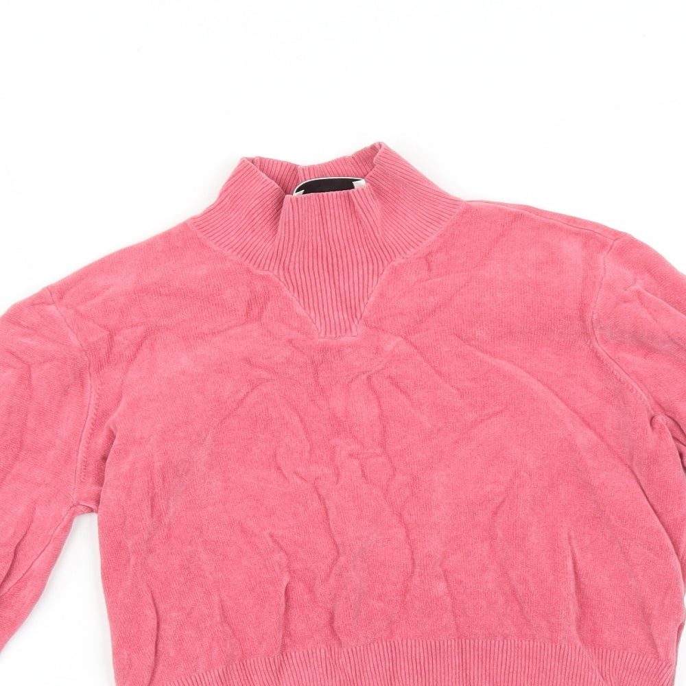 Just Female Womens Pink   Pullover Sweatshirt Size XS