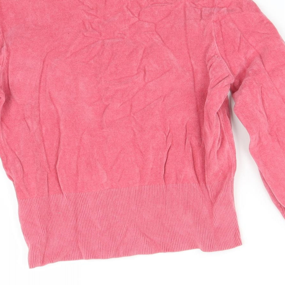 Just Female Womens Pink   Pullover Sweatshirt Size XS