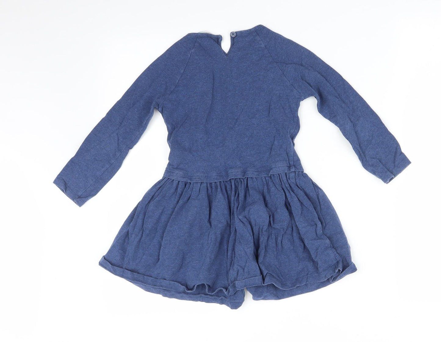 John Lewis Girls Blue   Skater Dress  Size 6 Years