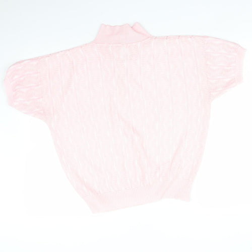 LITTLE WOODS Womens Pink Striped  Basic T-Shirt Size 20