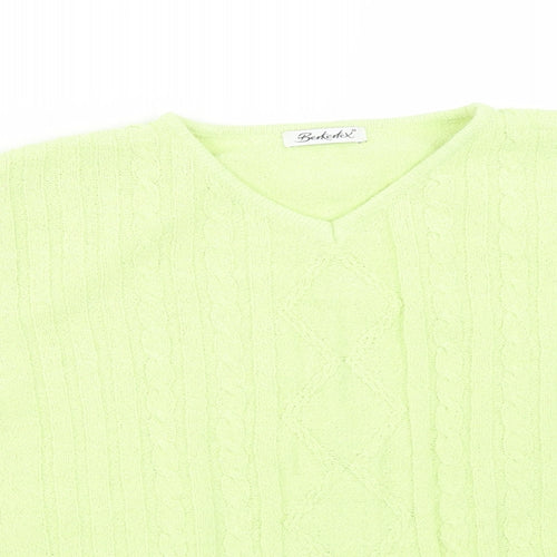 Berkertex Womens Green   Basic T-Shirt Size 16