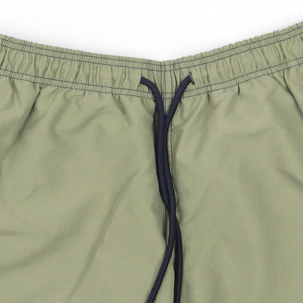 Marks and Spencer Mens Green   Athletic Shorts Size M
