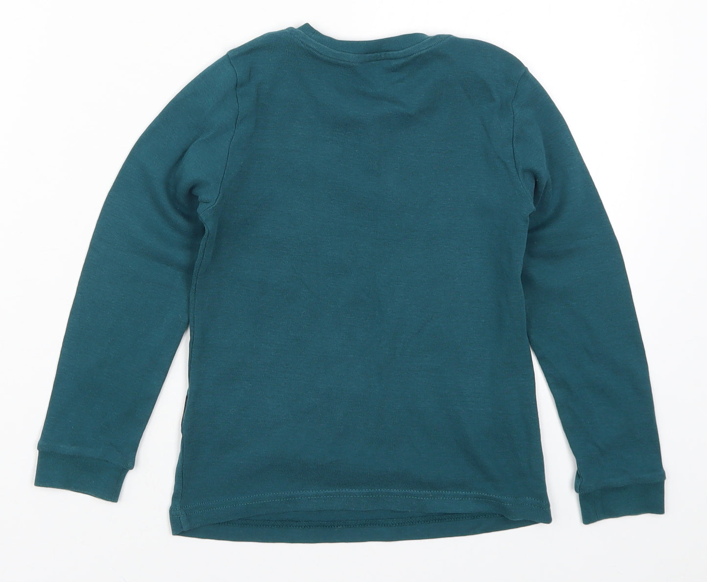 Marks and Spencer Boys Green   Pullover Sweatshirt Size 3-4 Years  - Santa's Little Helper