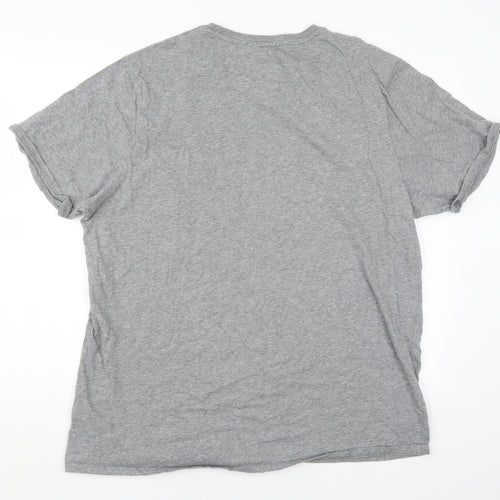 Marks and Spencer Mens Grey Solid   Pyjama Top Size 2XL  - Sledgend