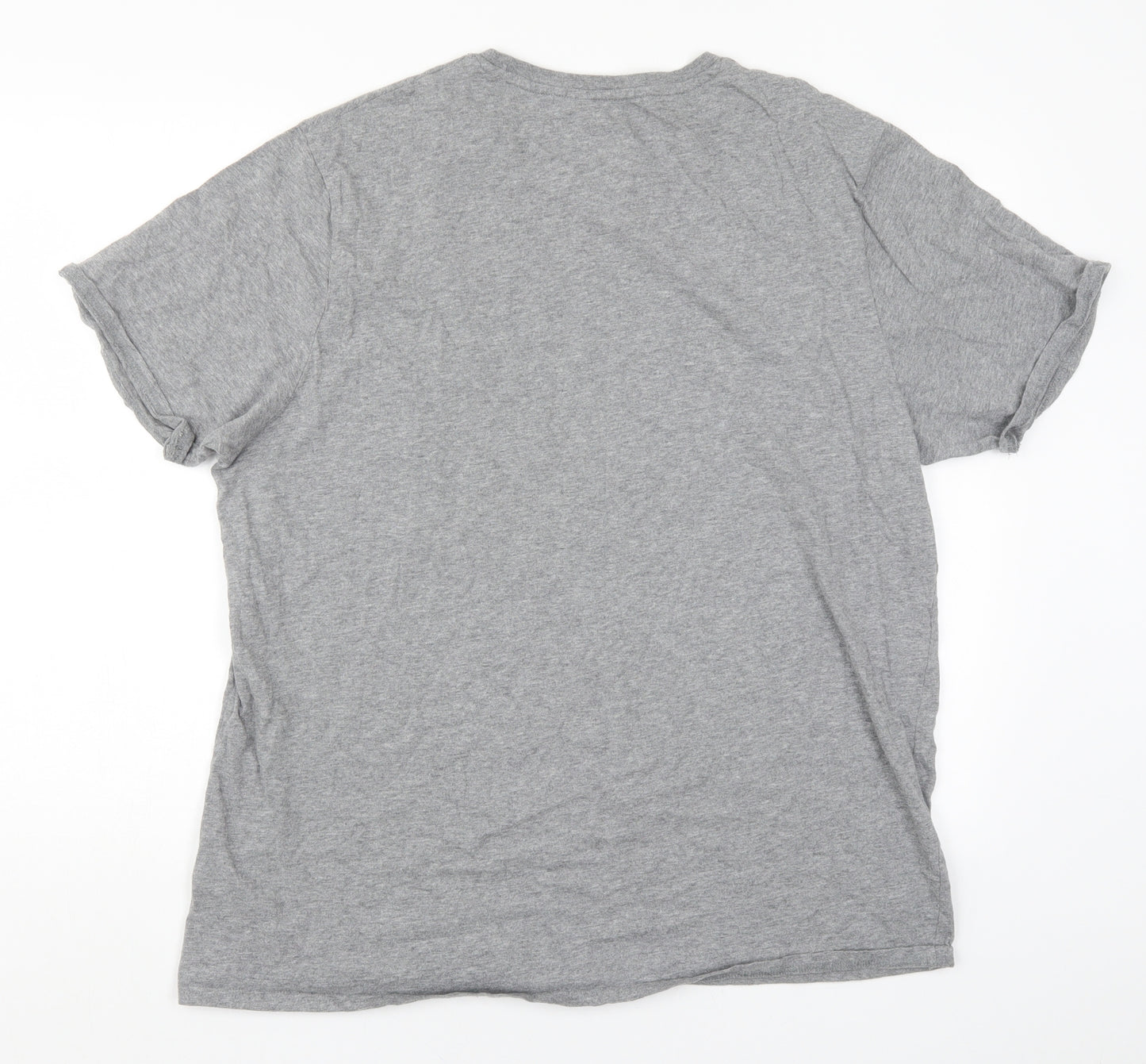 Marks and Spencer Mens Grey Solid   Pyjama Top Size 2XL  - Sledgend