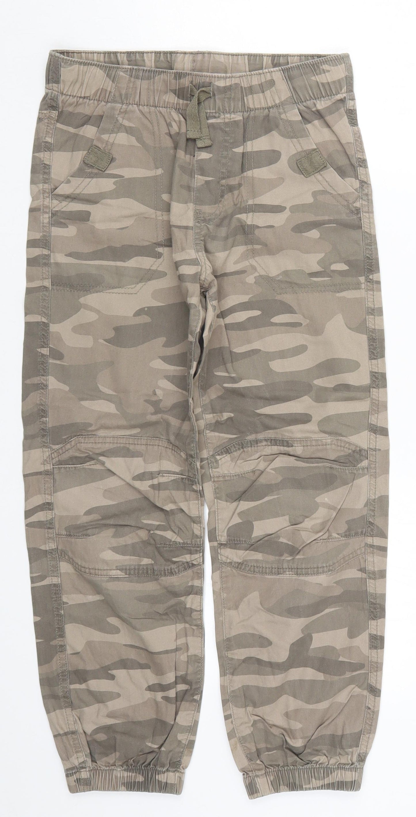 George Boys Brown Camouflage  Cargo Trousers Size 9-10 Years