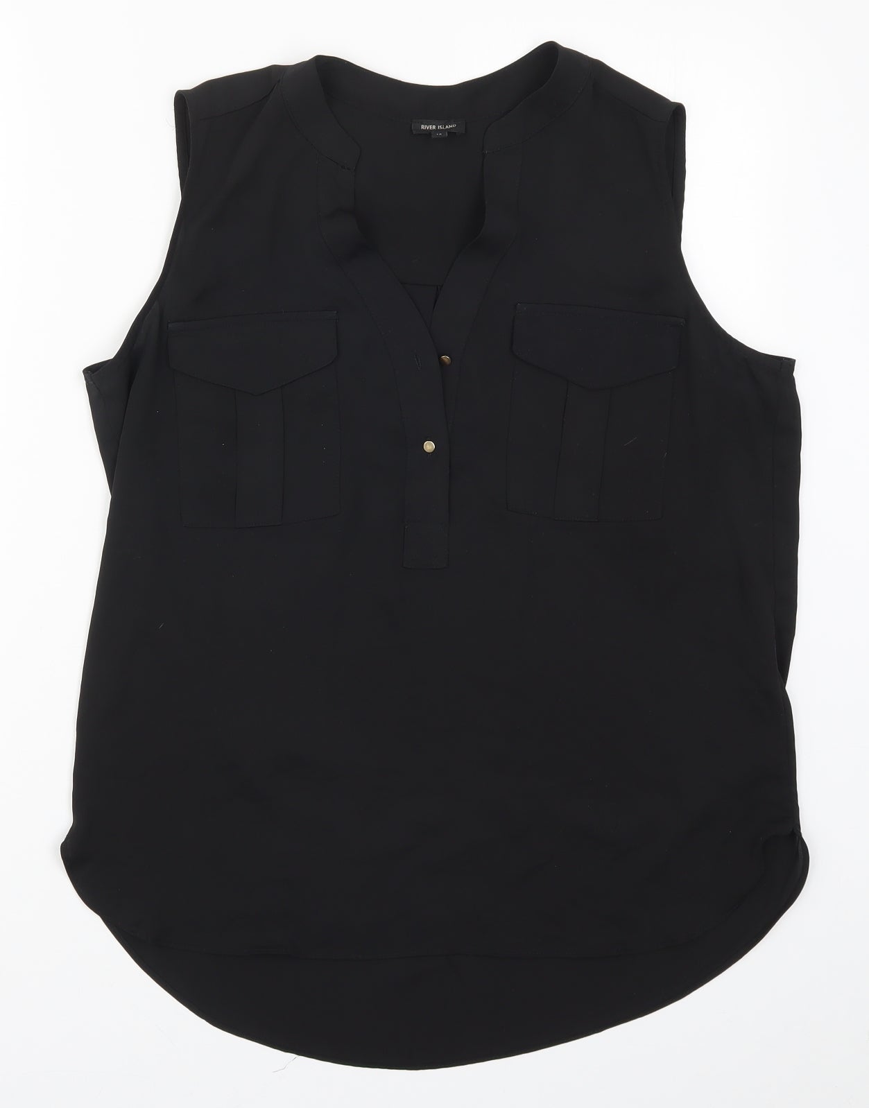 River Island Womens Black   Basic Tank Size 14