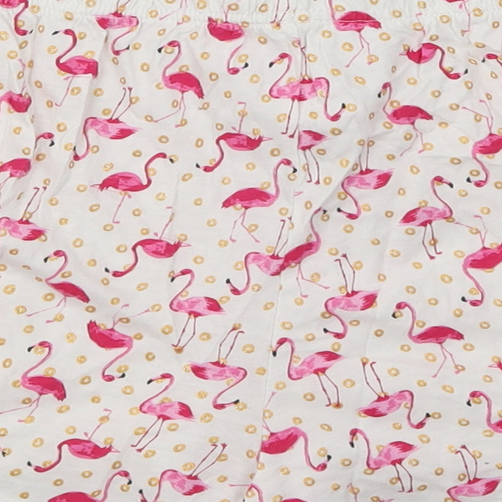 George Womens Pink Geometric  Sweat Shorts Size 16 - Flamingo Pyjamas