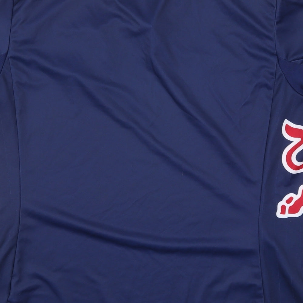 adidas Mens Blue    T-Shirt Size L  - Red Bull