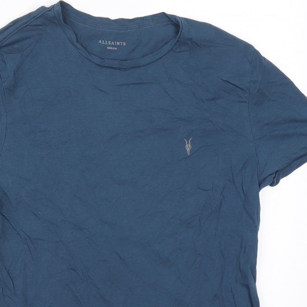 AllSaints Mens Blue    T-Shirt Size M
