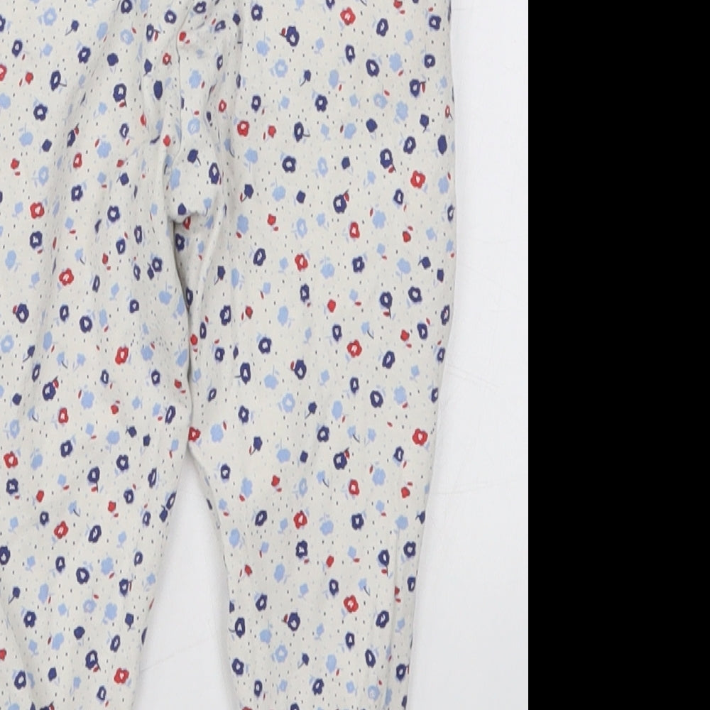 George Girls Blue Floral  Sweatpants Trousers Size 3-4 Years - Pyjamas