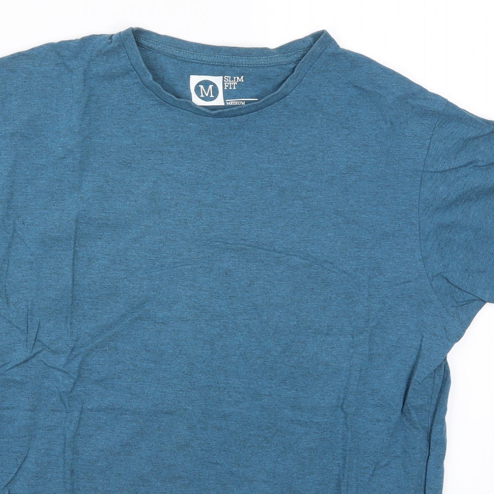 Cedar Wood State Mens Blue    T-Shirt Size M