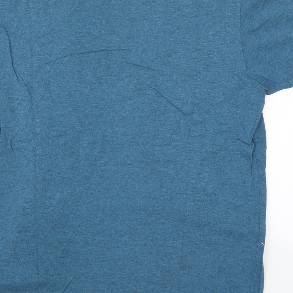 Cedar Wood State Mens Blue    T-Shirt Size M