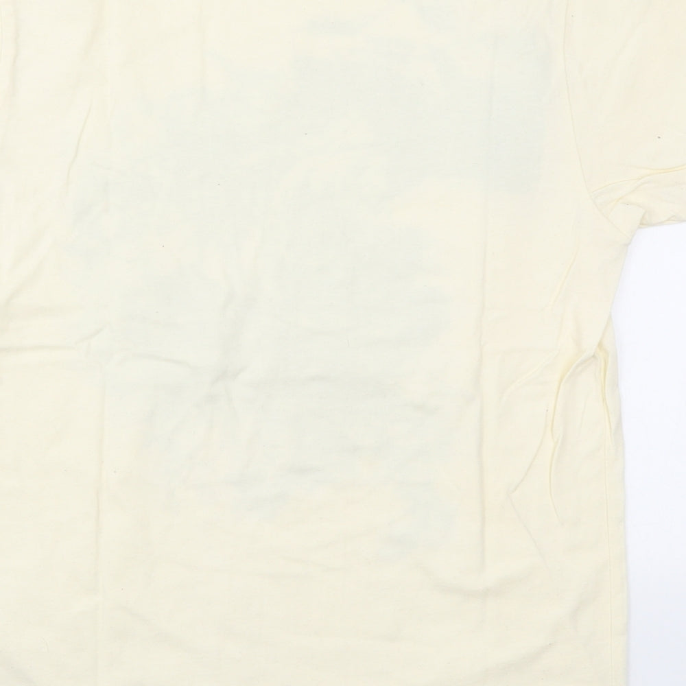 Dephect Mens Yellow    T-Shirt Size S  - Camera