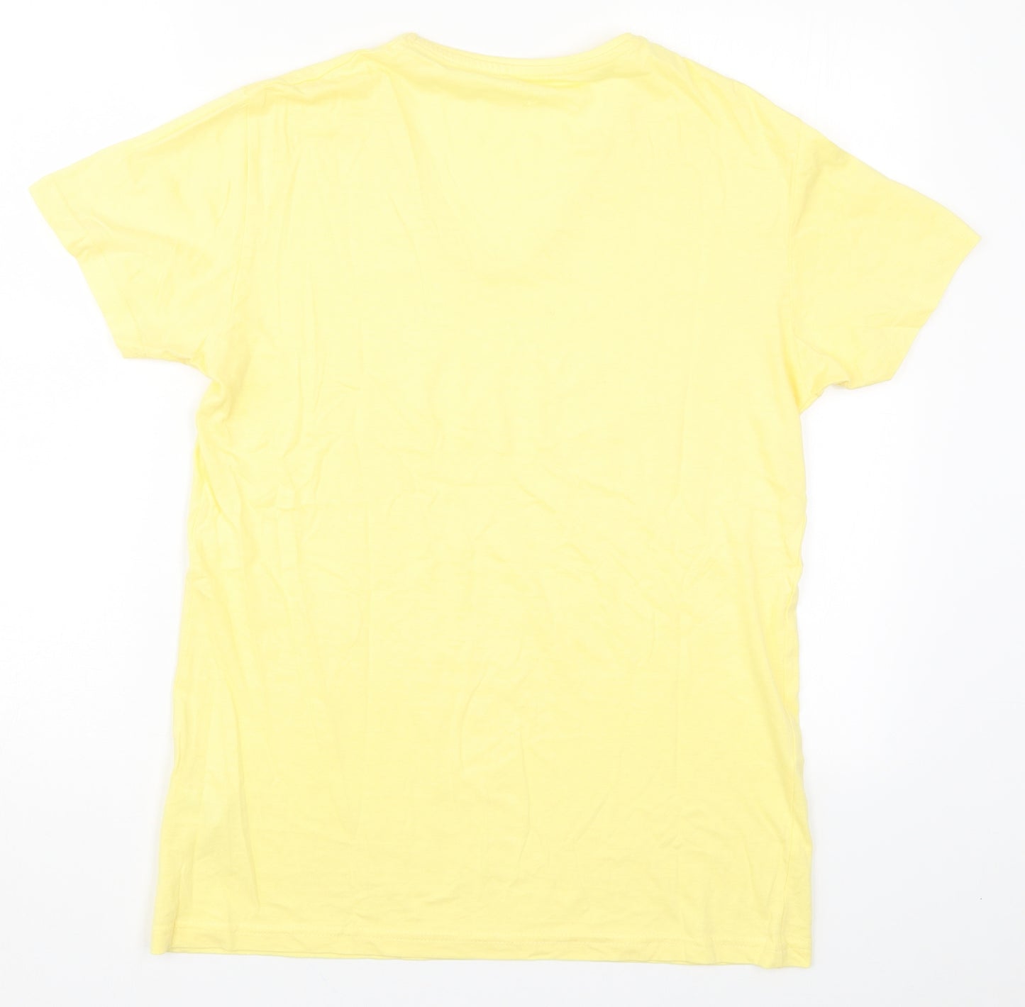 Cedar Wood State Mens Yellow    T-Shirt Size S
