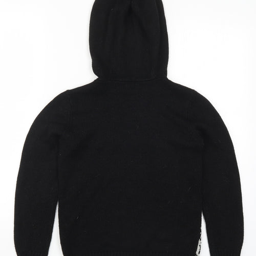 F&F Boys Black  Knit Pullover Hoodie Size 9-10 Years  - Gamer