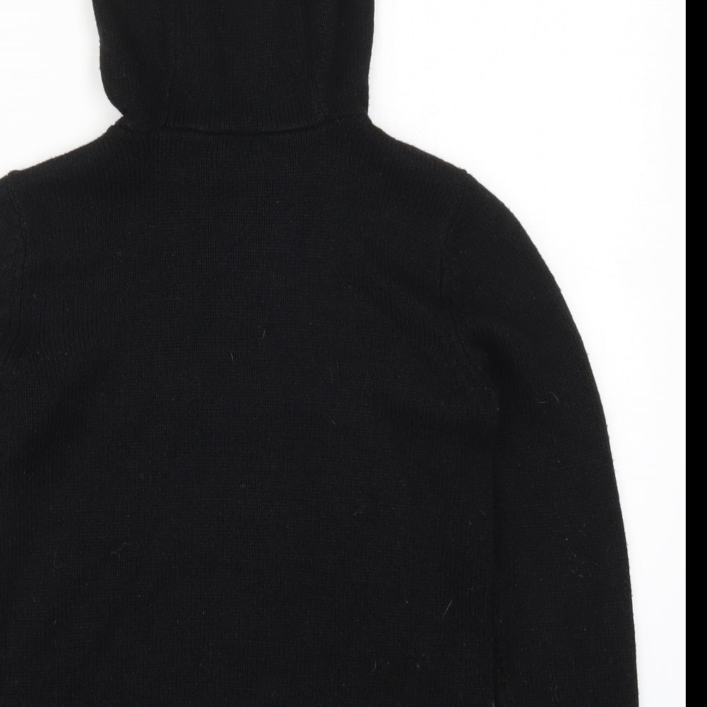 F&F Boys Black  Knit Pullover Hoodie Size 9-10 Years  - Gamer