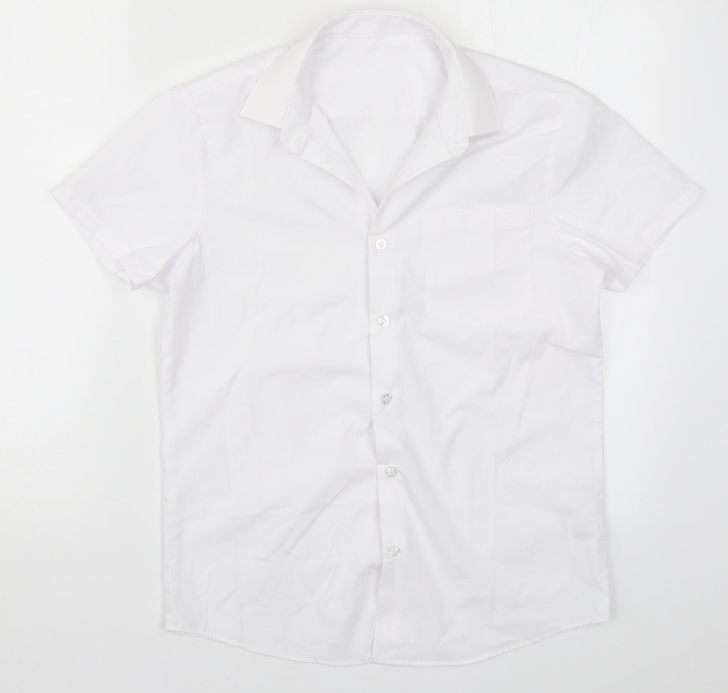 George Boys White   Basic Button-Up Size 11-12 Years