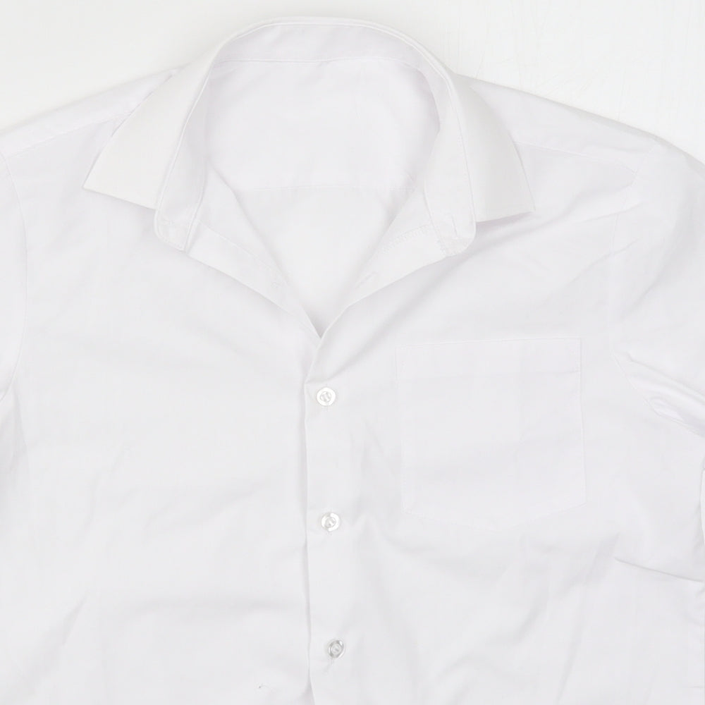 George Boys White   Basic Button-Up Size 11-12 Years
