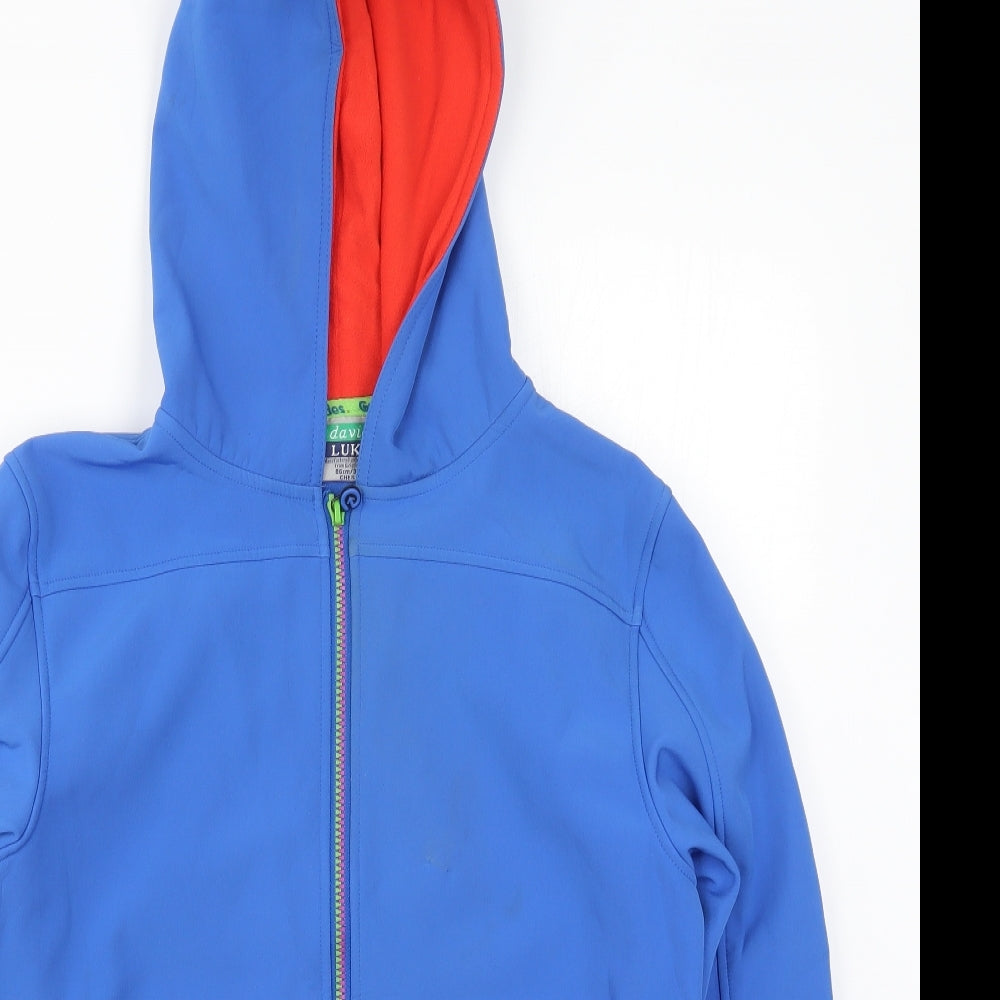David Luke Girls Blue   Full Zip Hoodie Size 13 Years  - Girl Guides