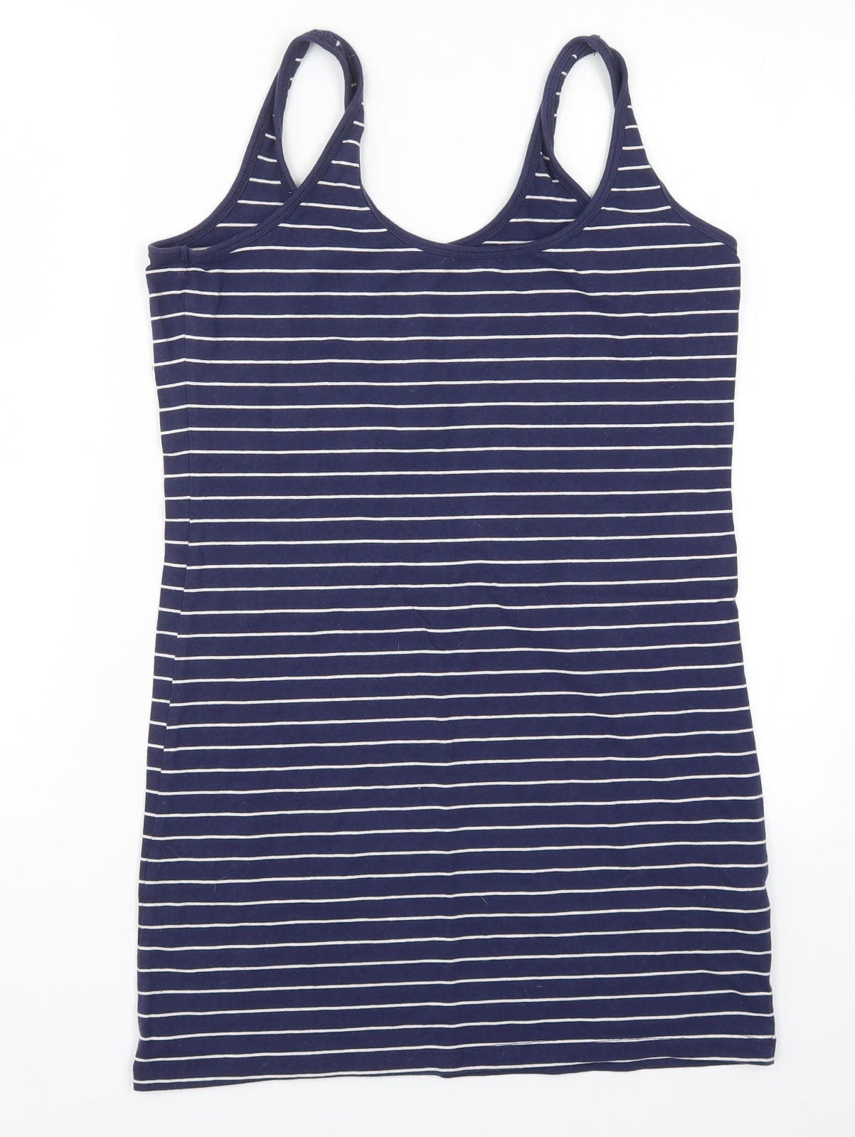 Primark Womens Blue Striped  Basic Tank Size 16