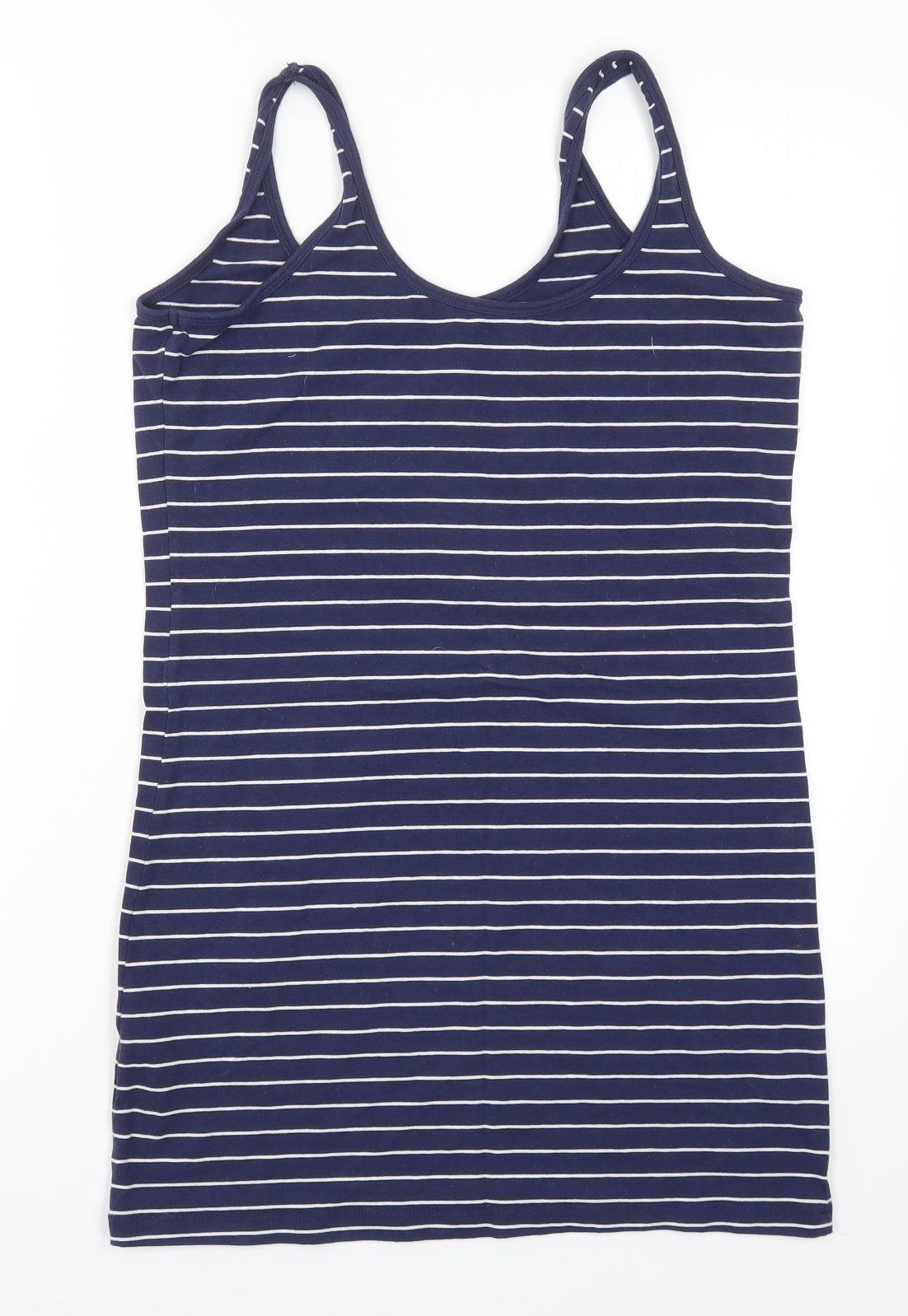 Primark Womens Blue Striped  Basic Tank Size 16