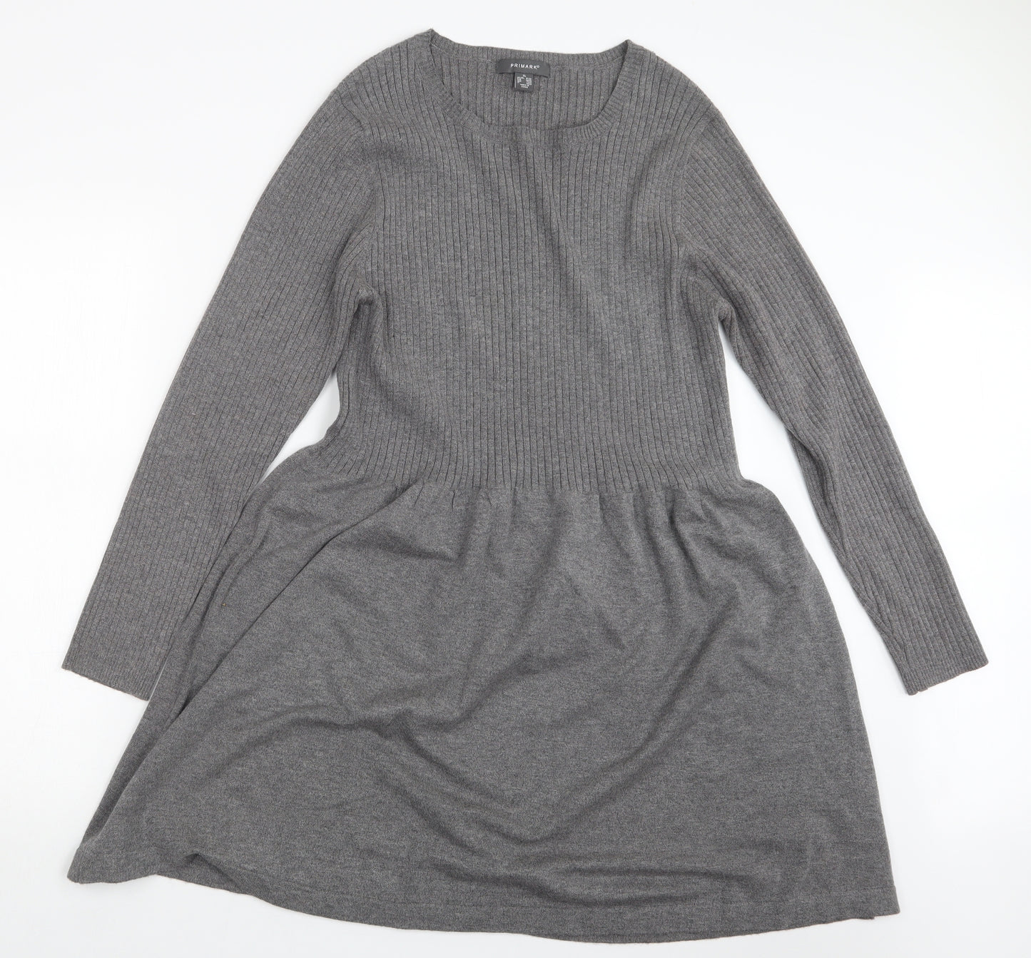 Primark Womens Grey   Jumper Dress  Size 18