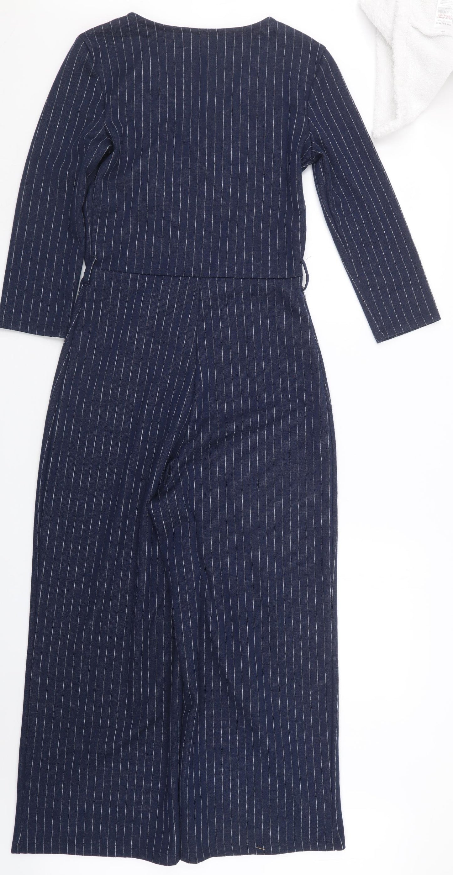 Bershka Womens Blue Striped  Jumpsuit One-Piece Size M L22 in
